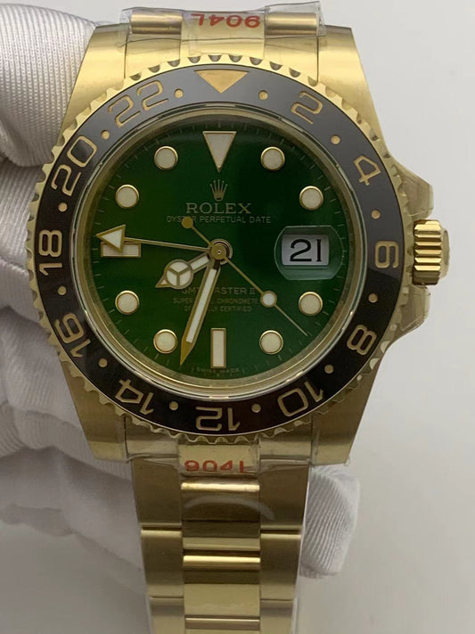 GMT Watch  904L Stainless Steel Precision