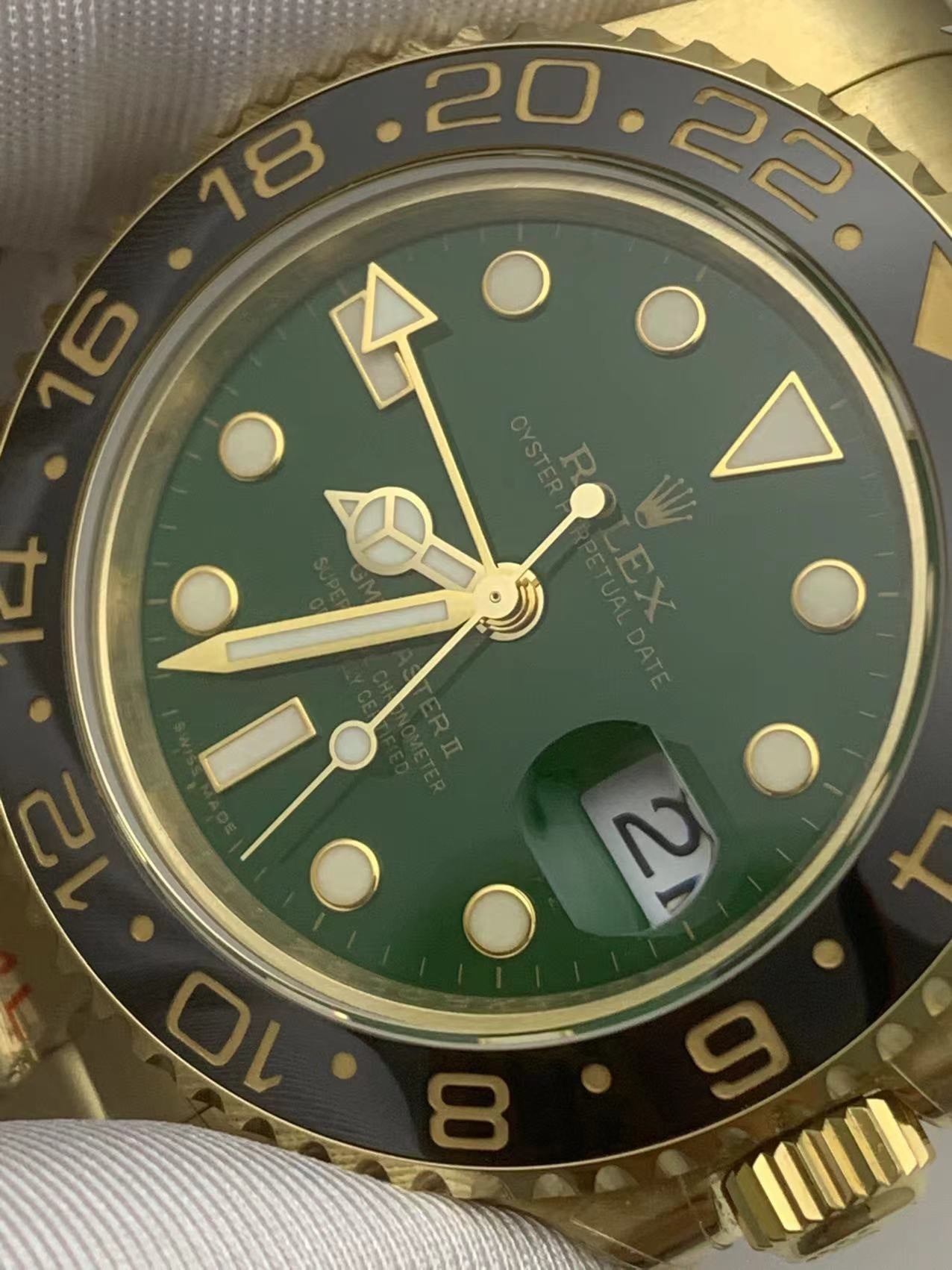 GMT Watch  904L Stainless Steel Precision