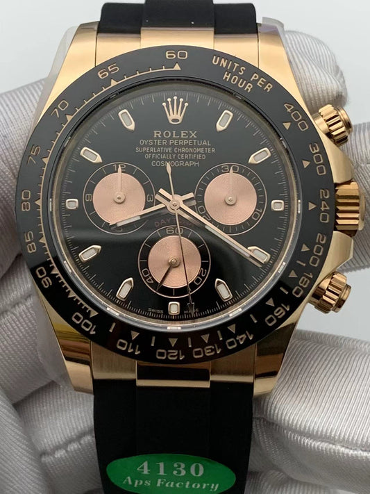 Tungsten Daytona Rose Gold Style – Bold Luxury. Race-Ready Feel.