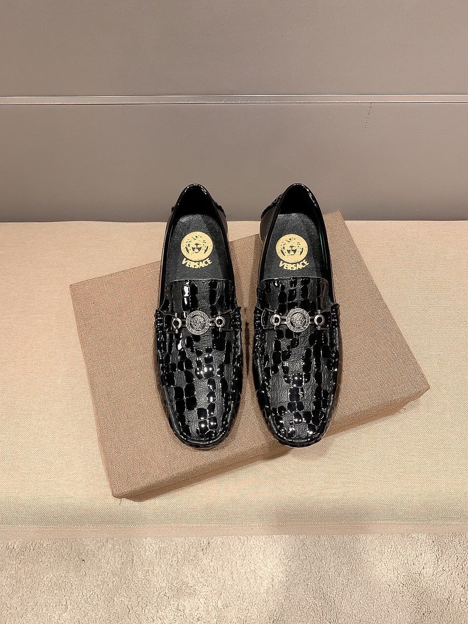 Versace Official Premium Men's Leather Sneakers