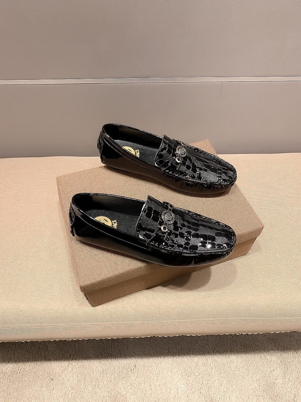 Versace Official Premium Men's Leather Sneakers
