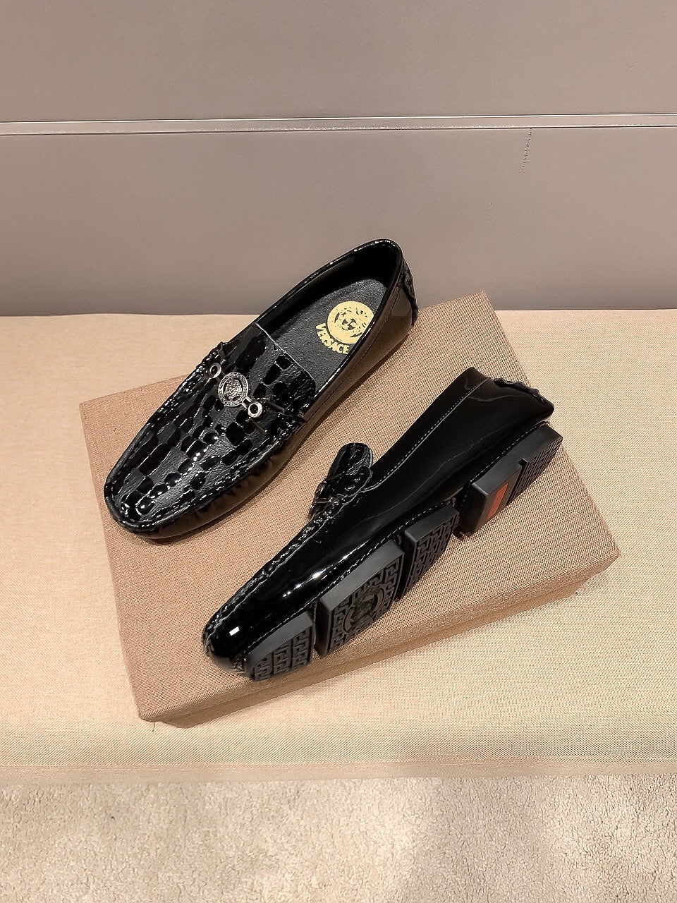 Versace Official Premium Men's Leather Sneakers
