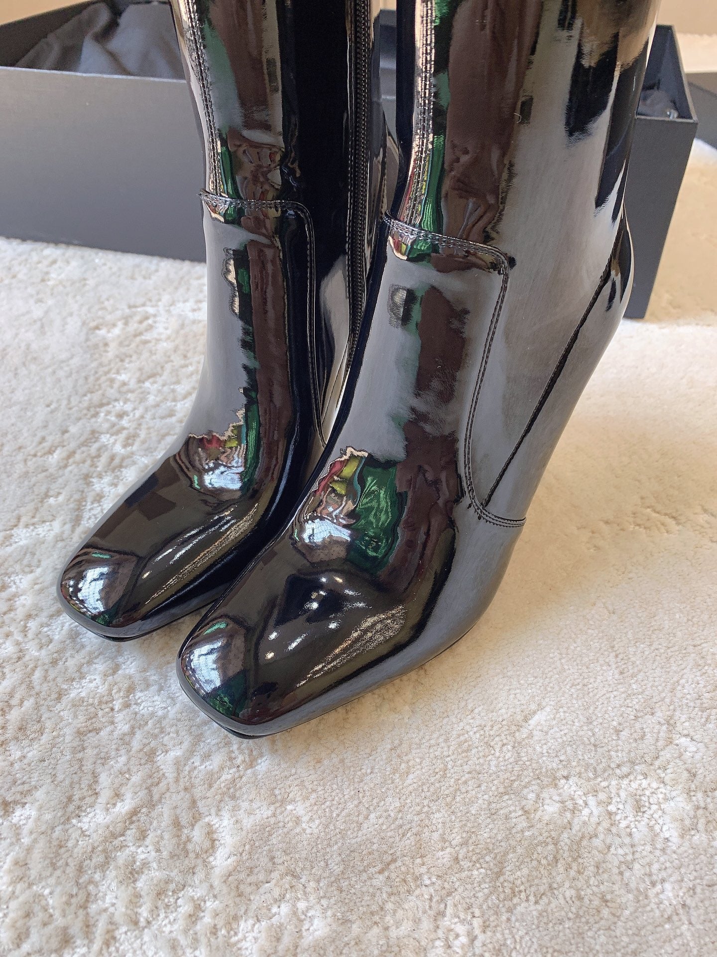 Saint Laurent 24SS Autumn/Winter Combat Boots Blk