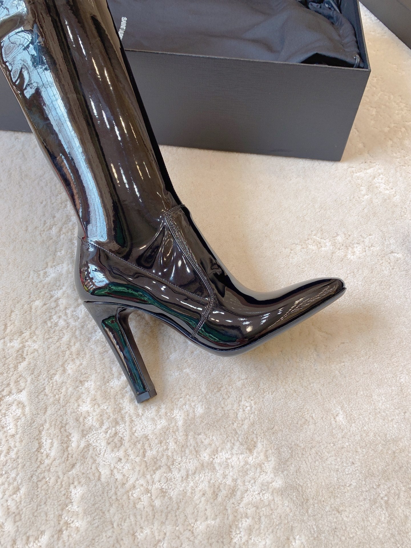 Saint Laurent 24SS Autumn/Winter Combat Boots Blk