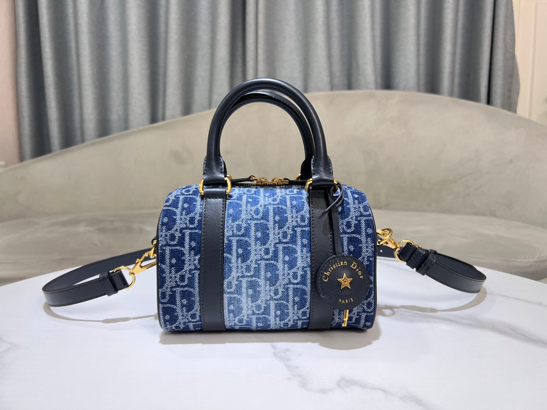 Dior Groove Bag #2348 – Denim Oblique Jacquard in 16cm, 20cm & 25cm