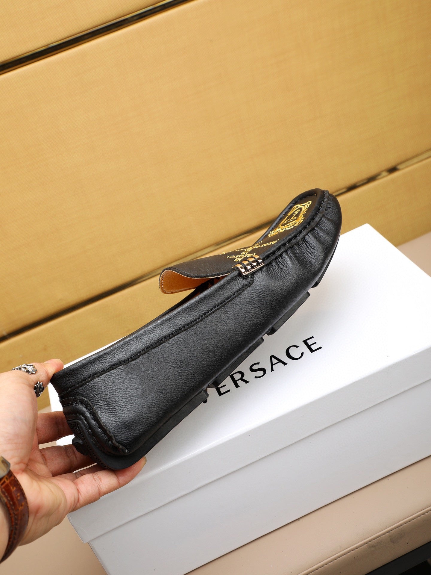 Versace Official Men's All-Season Slip-On Loafers