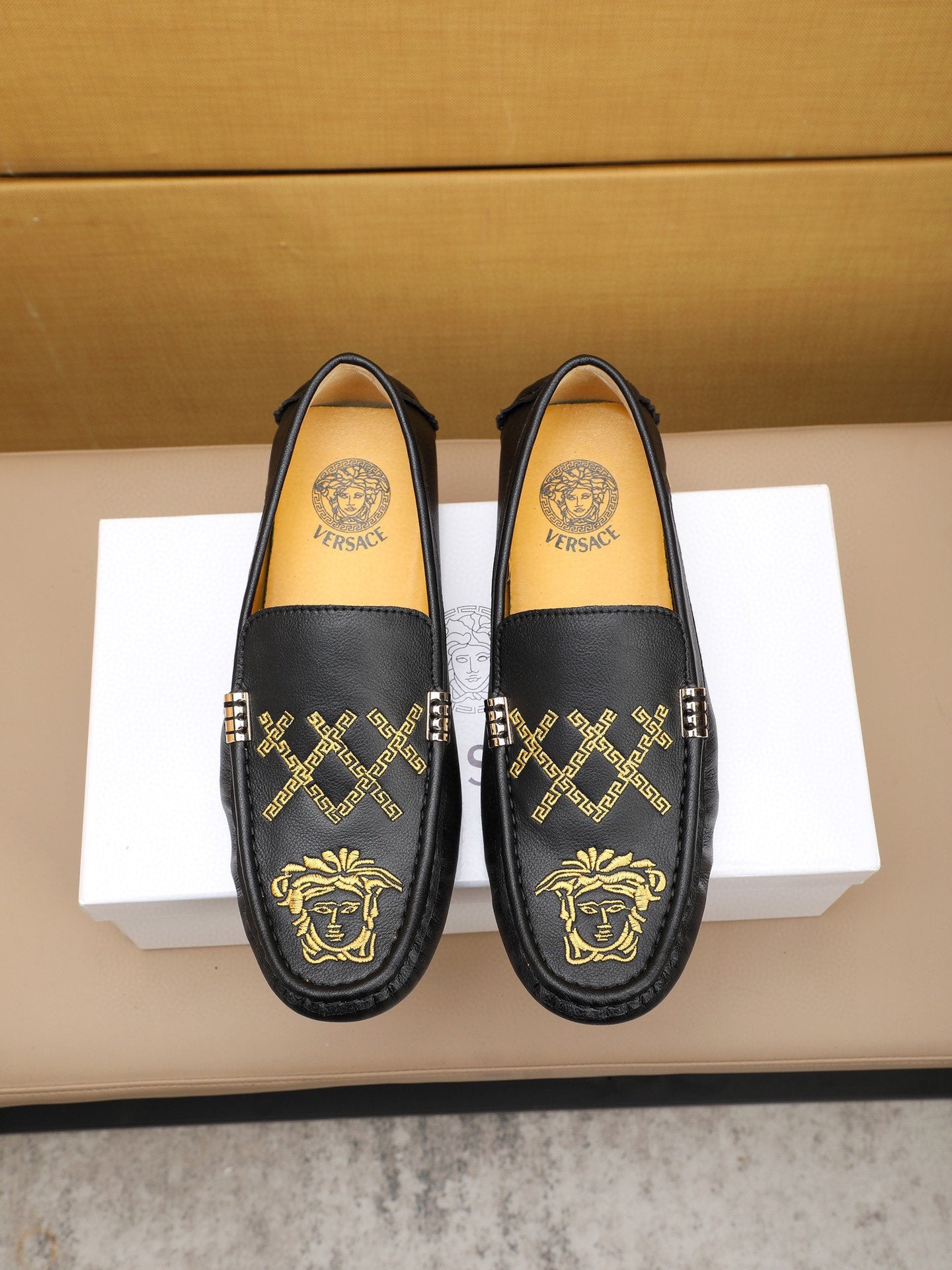 Versace Official Men's All-Season Slip-On Loafers