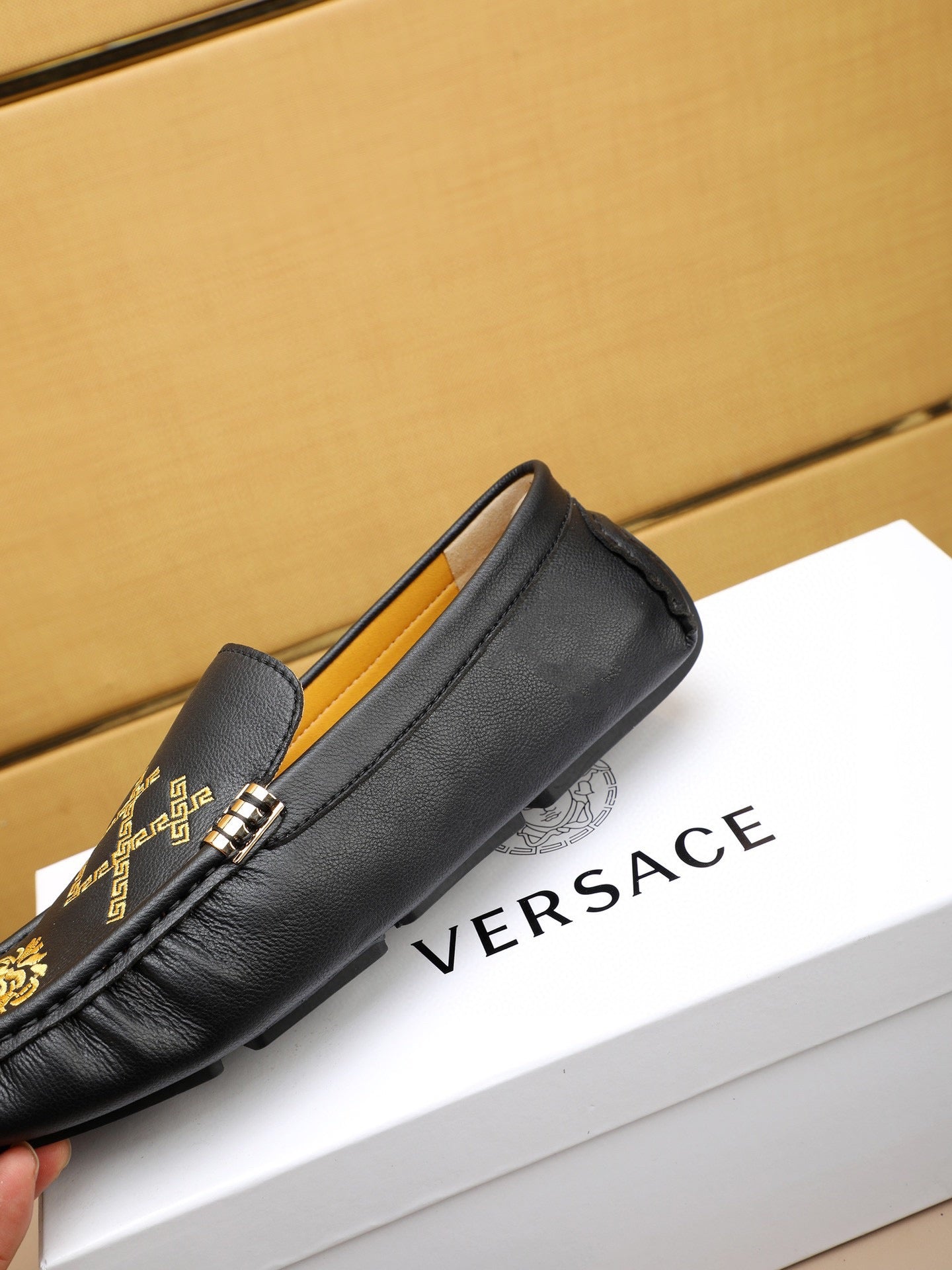 Versace Official Men's All-Season Slip-On Loafers