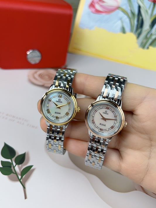 Two-Tone Rose Gold/Gold Stainless Steel Watch Band