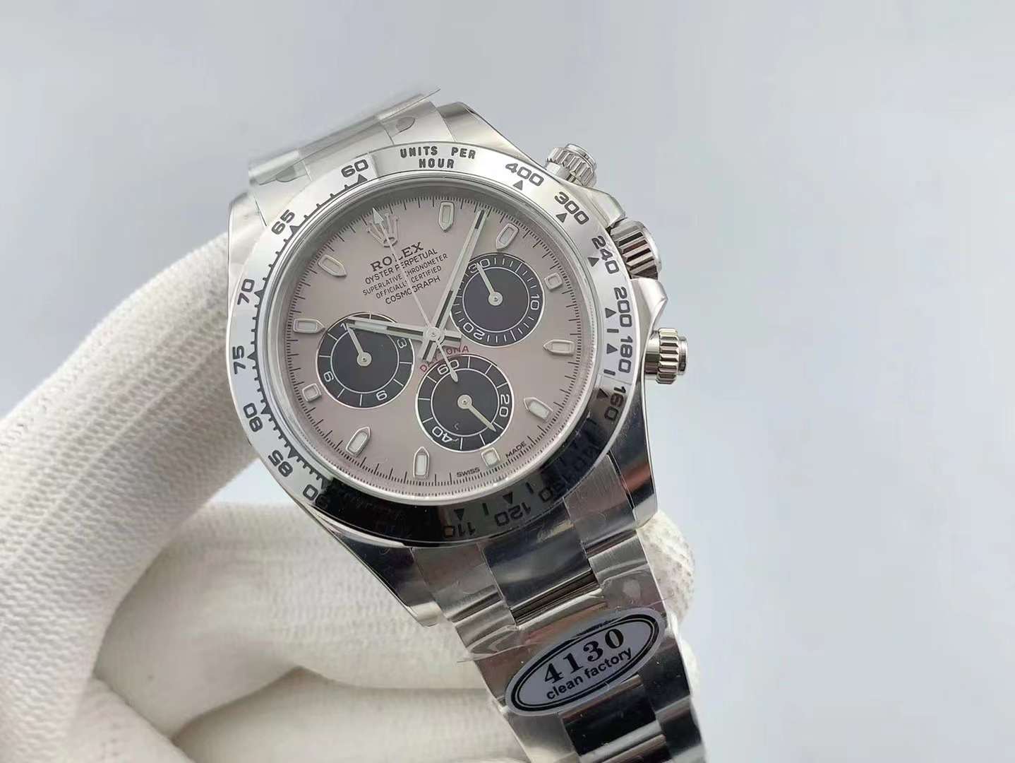 Super Clean Factory Daytona 116509 Silver Dial | Cal. 4130 | 904L Steel | Engraved Bezel