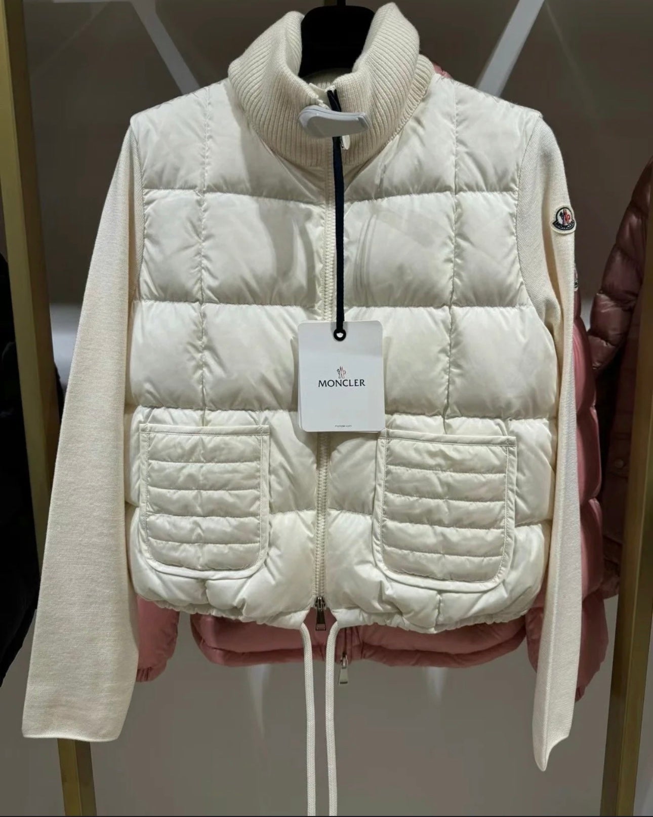 Moncler Women's Wool Zip Cardigan with Lining