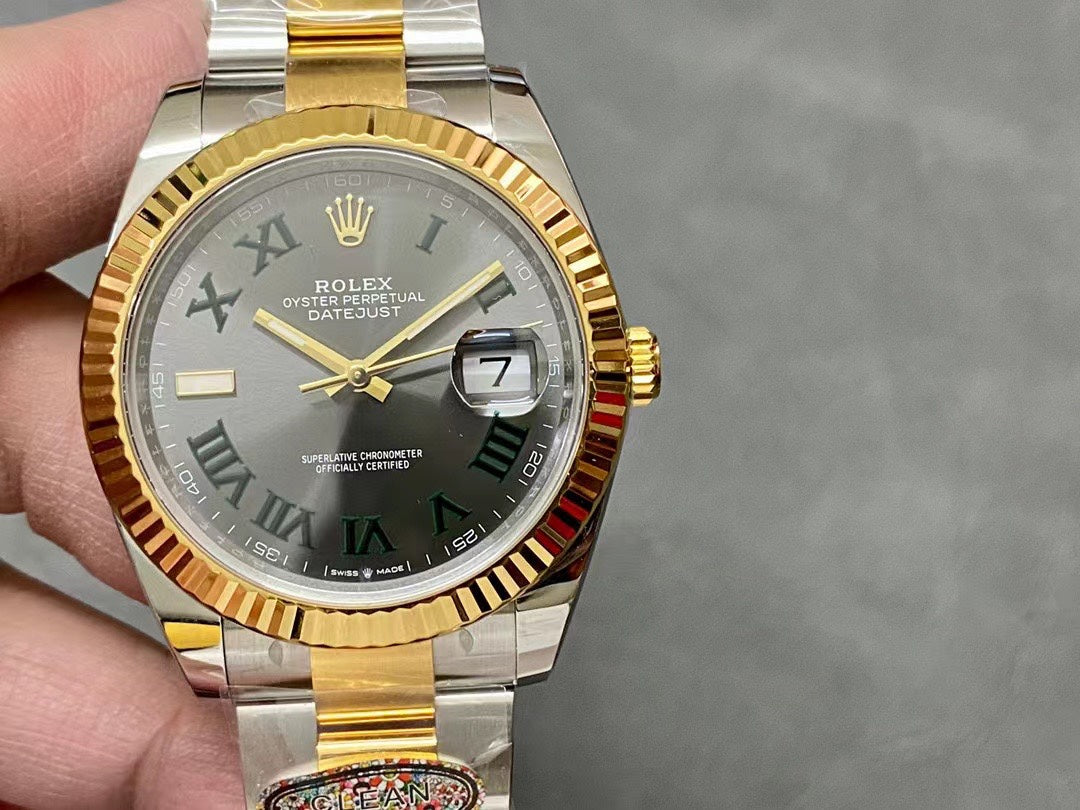 Super Clean Factory Datejust 41mm Yellow Gold Style | VR3235 Movement | 904L Steel