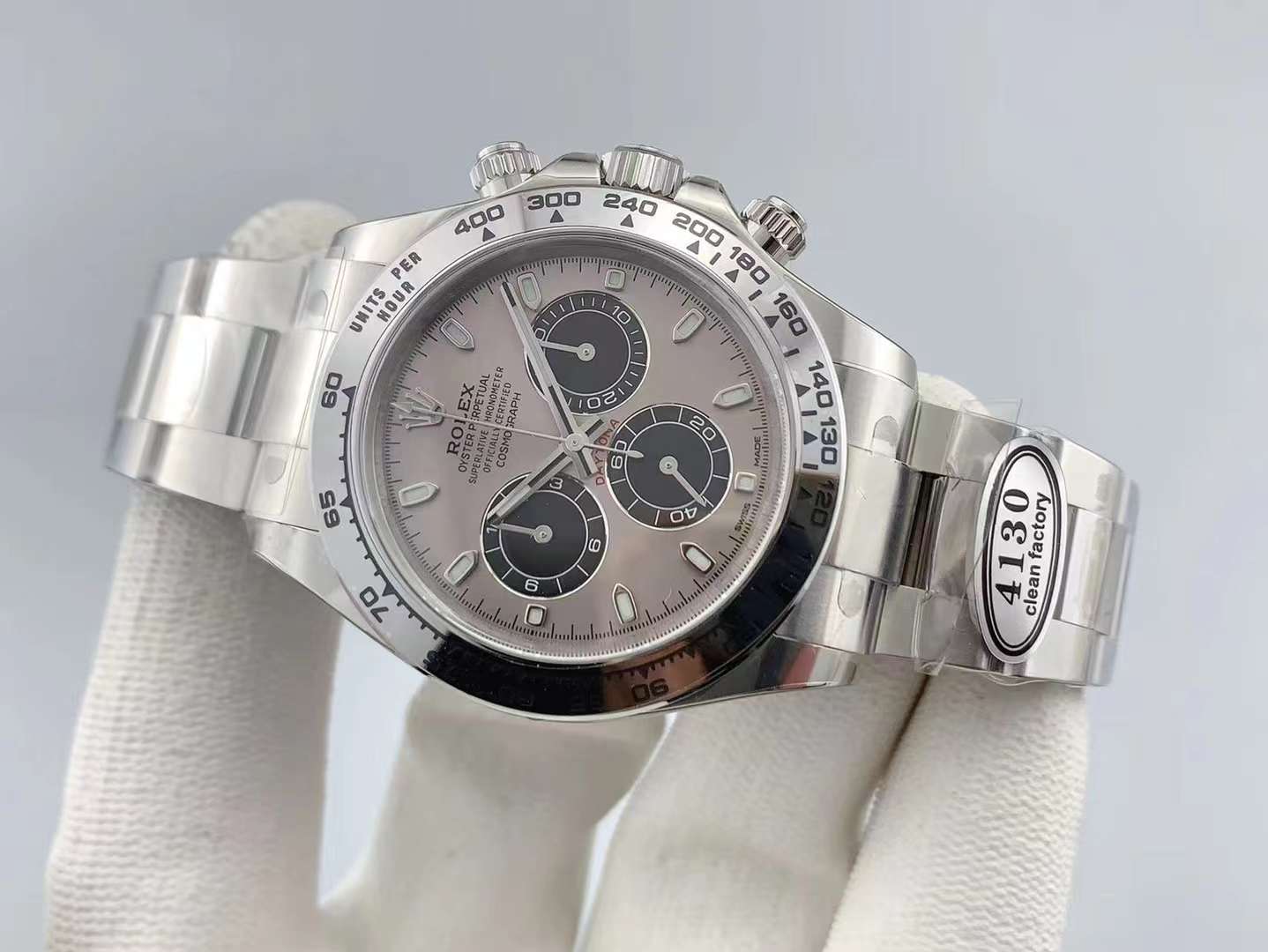 Super Clean Factory Daytona 116509 Silver Dial | Cal. 4130 | 904L Steel | Engraved Bezel