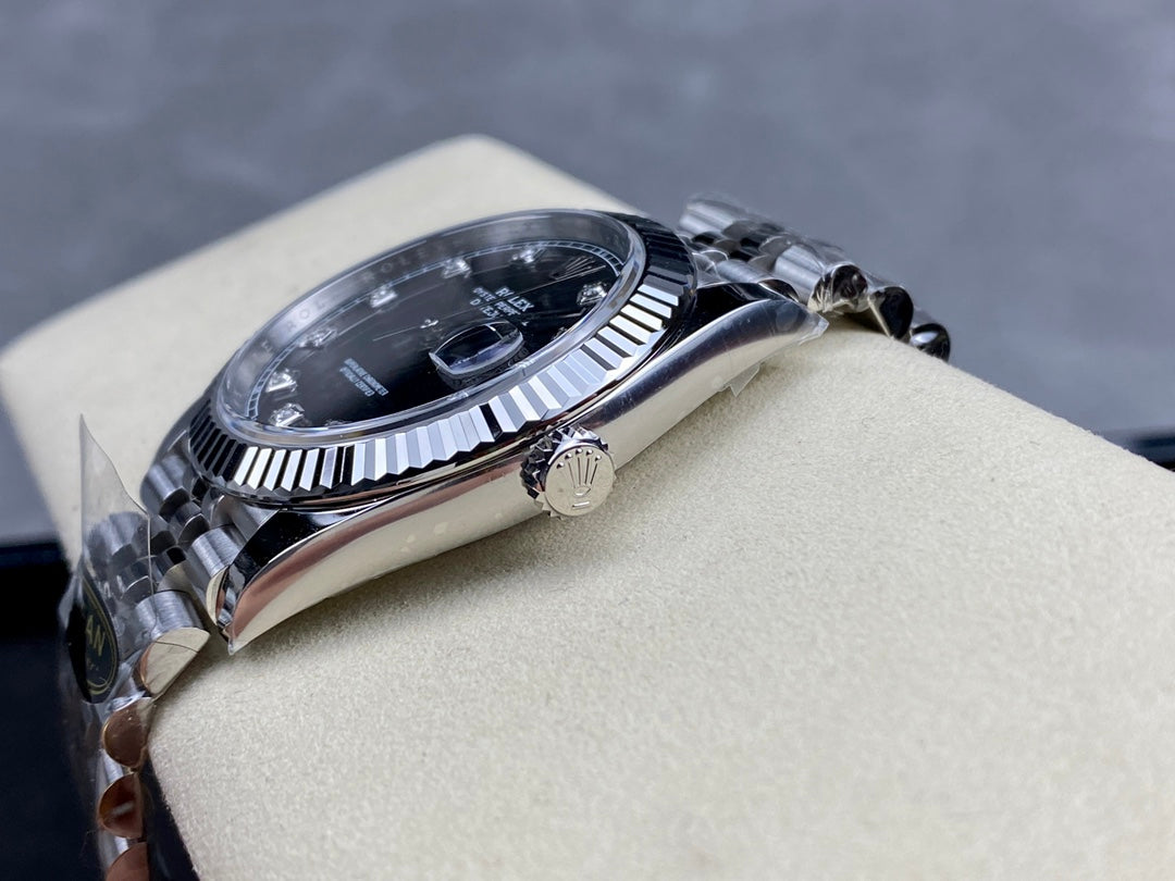 Super Clean Datejust 126334 Black Dial | 41mm | Super 3235 Movement | 904L Steel | Platinum Bezel
