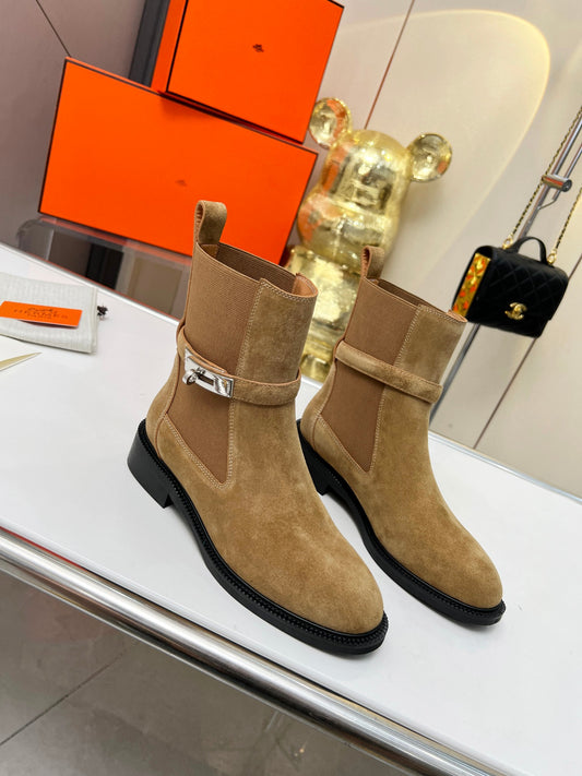 Hermes 2024 Fall/Winter Classic Suede Riding Boots – Women's Edition Brn