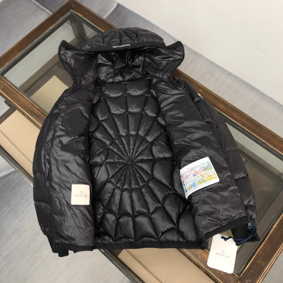 Moncler-Inspired Violier Spider Web Quilted Down Jacket for Men