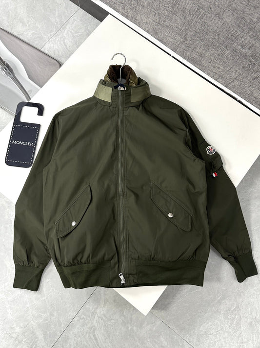Moncler-Inspired Timur 2-in-1 Jacket and Down Vest Set Armygreen