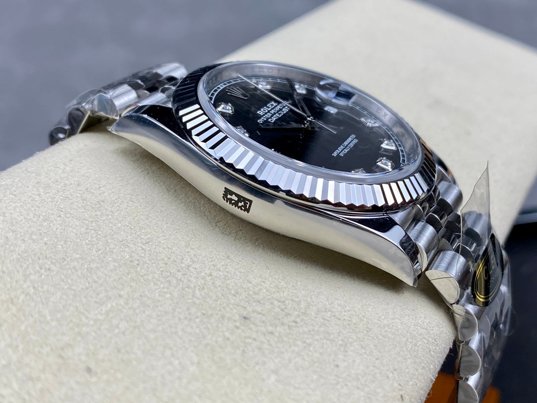 Super Clean Datejust 126334 Black Dial | 41mm | Super 3235 Movement | 904L Steel | Platinum Bezel