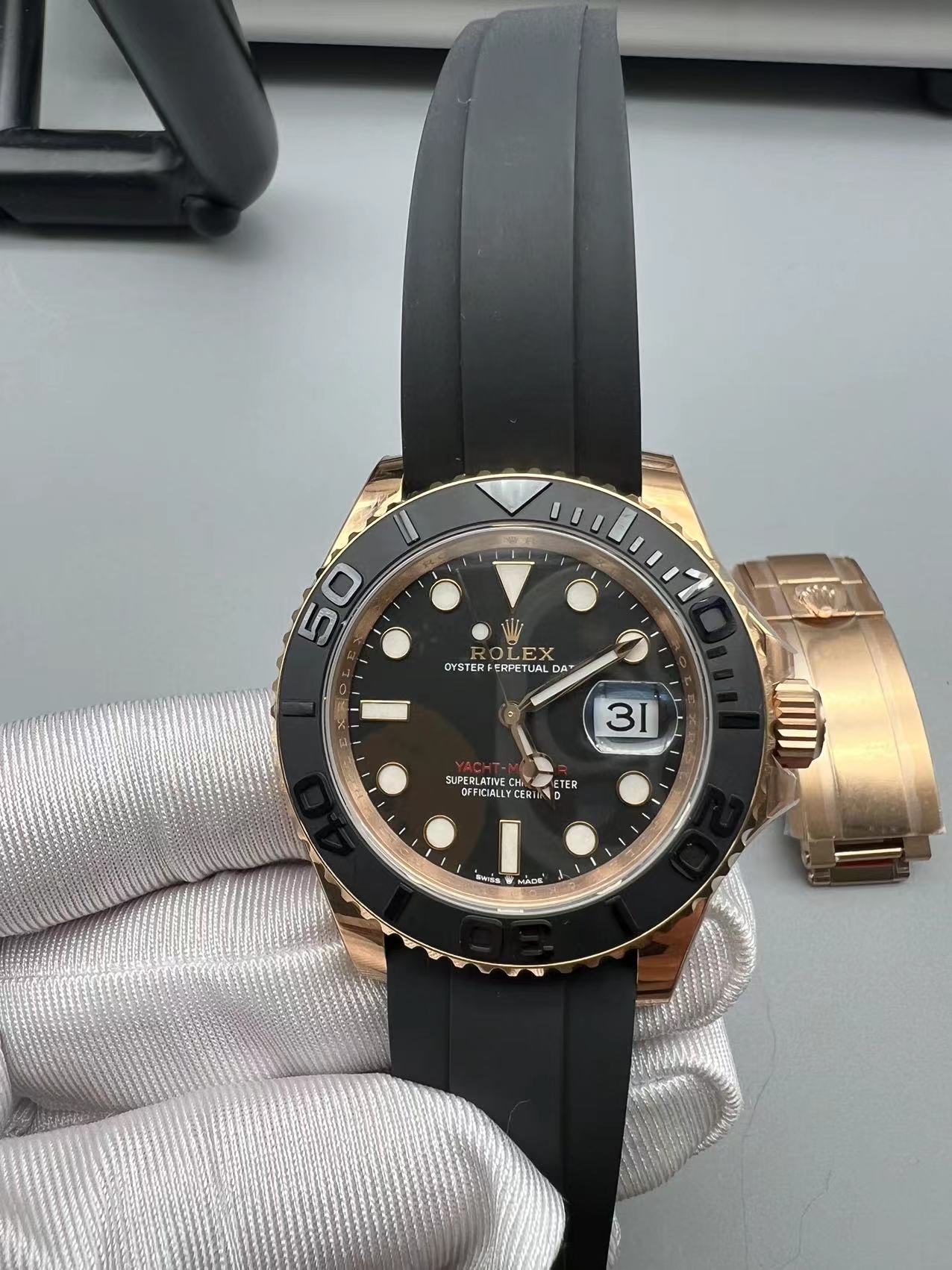 Super Clean Factory Yacht-Master 40mm Black & Gold | VR3235 Movement | 904L Steel