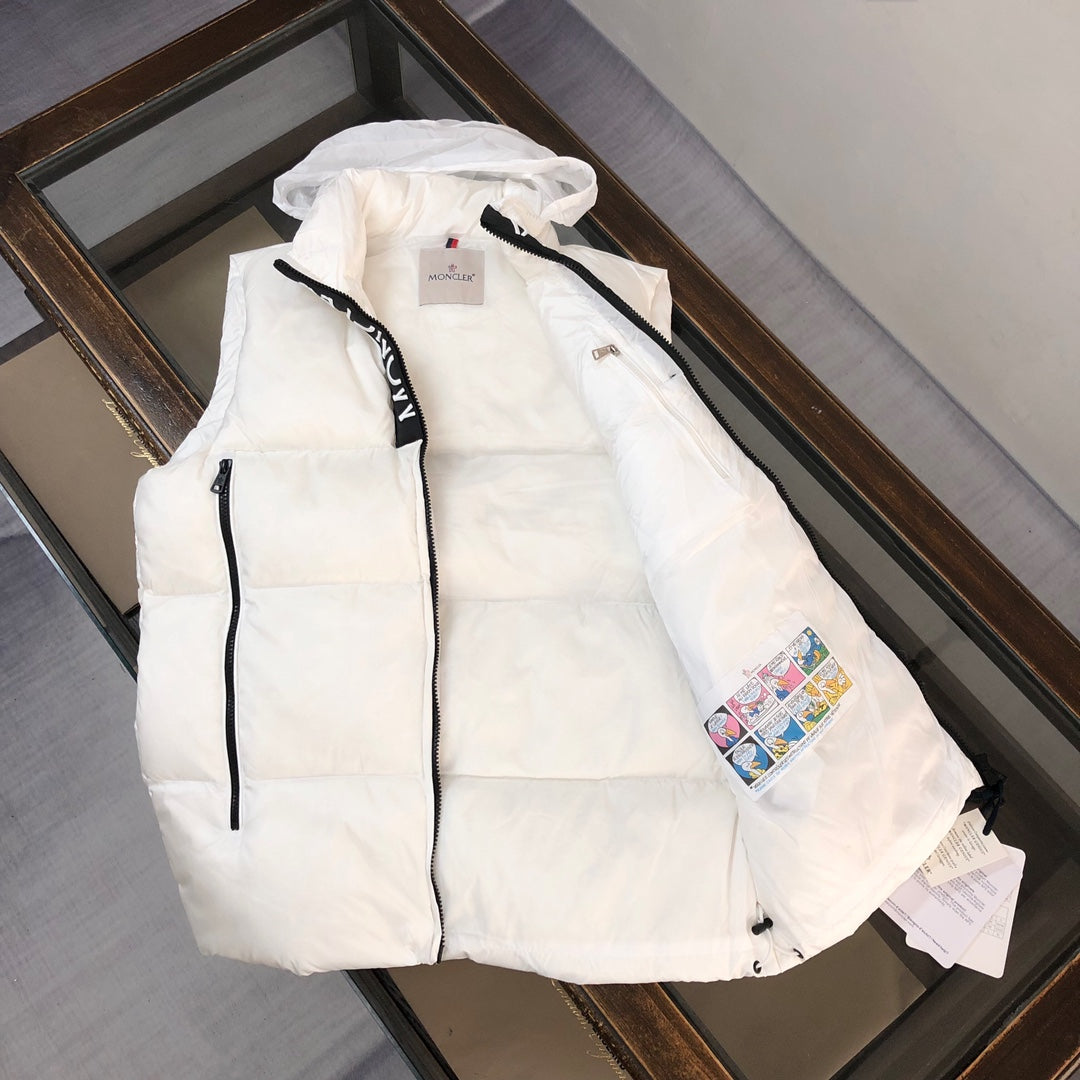 Moncler-Inspired Hidden Hood Down Vest Orig Quality