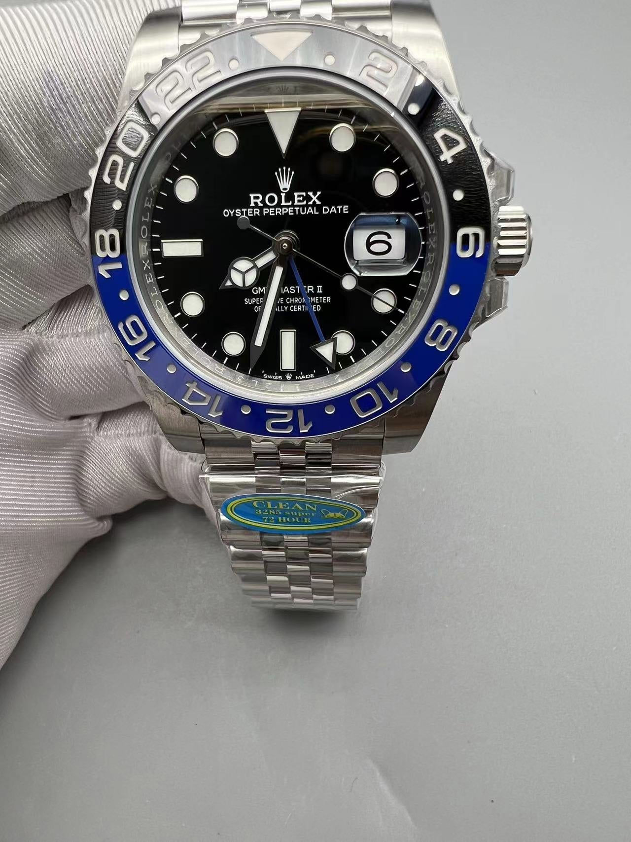 Super Clean Factory GMT "Batman" Black/Blue | DD3285 Movement | 904L Steel