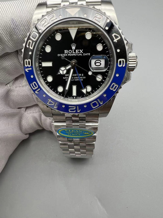 Super Clean Factory GMT "Batman" Black/Blue | DD3285 Movement | 904L Steel