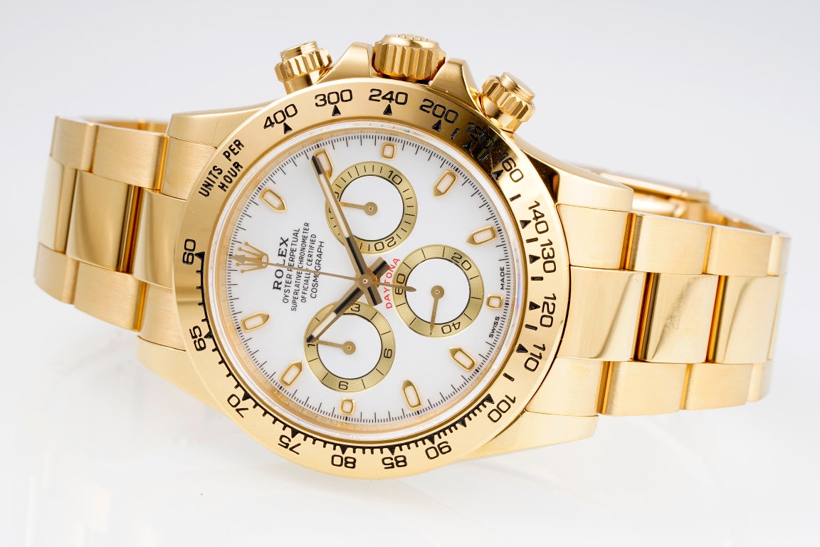 Super Clean Factory Daytona Gold Tone | White Bezel | Cal. 4130 | 904L Steel | White Dial