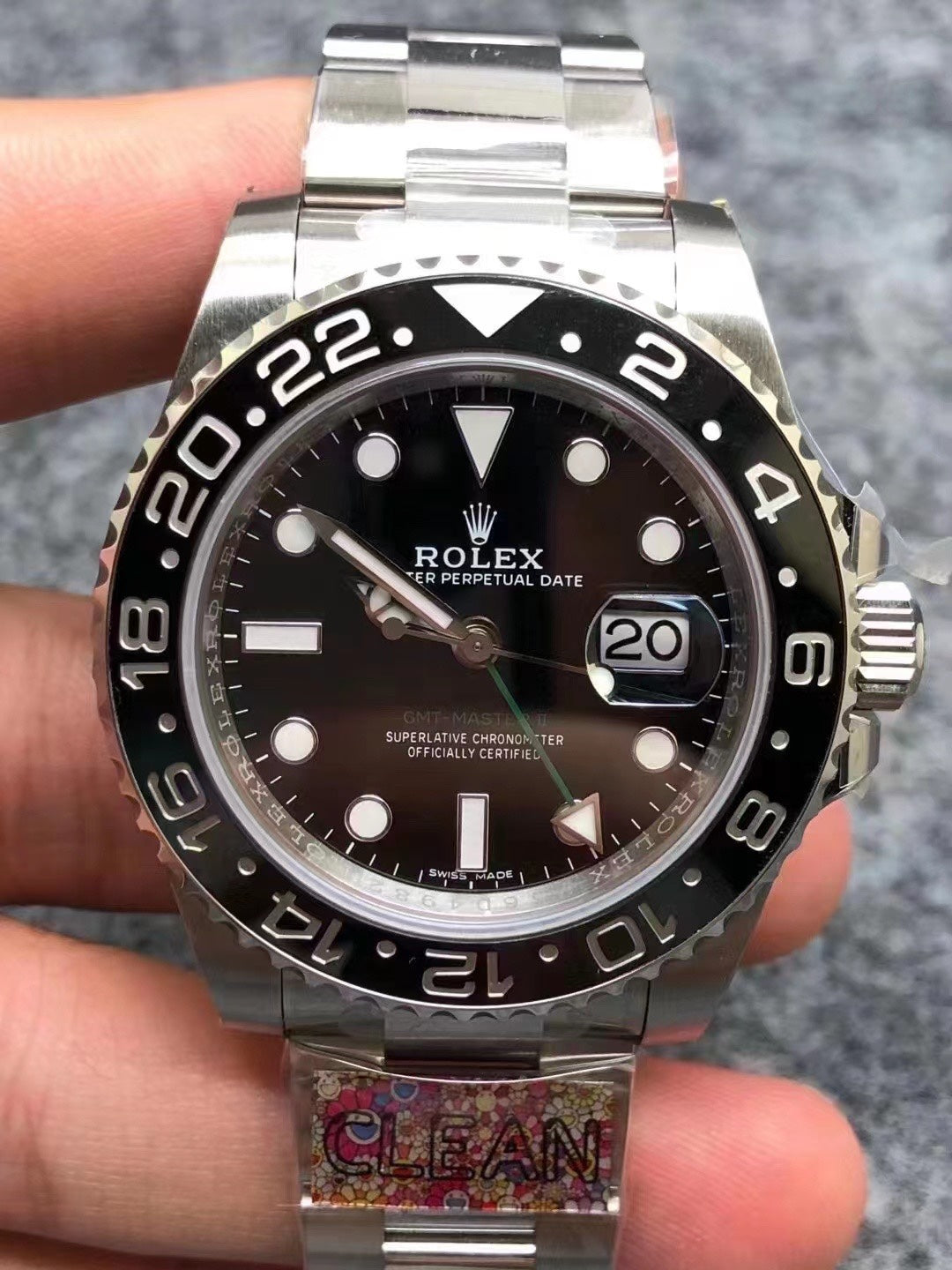 Super Clean Factory GMT Black Ceramic Bezel | Green Hand | 904L Steel | DD3285 Movement