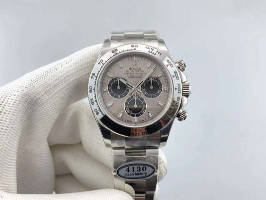Super Clean Factory Daytona 116509 Silver Dial | Cal. 4130 | 904L Steel | Engraved Bezel