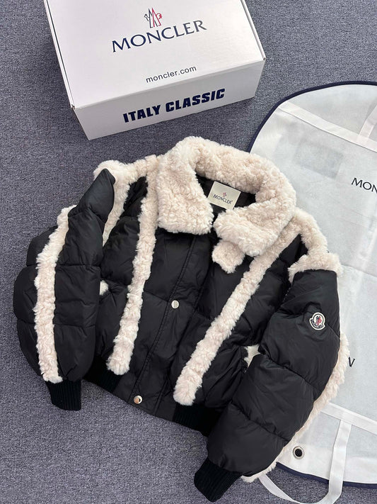 Moncler Women's Shearling Style Down Jacket