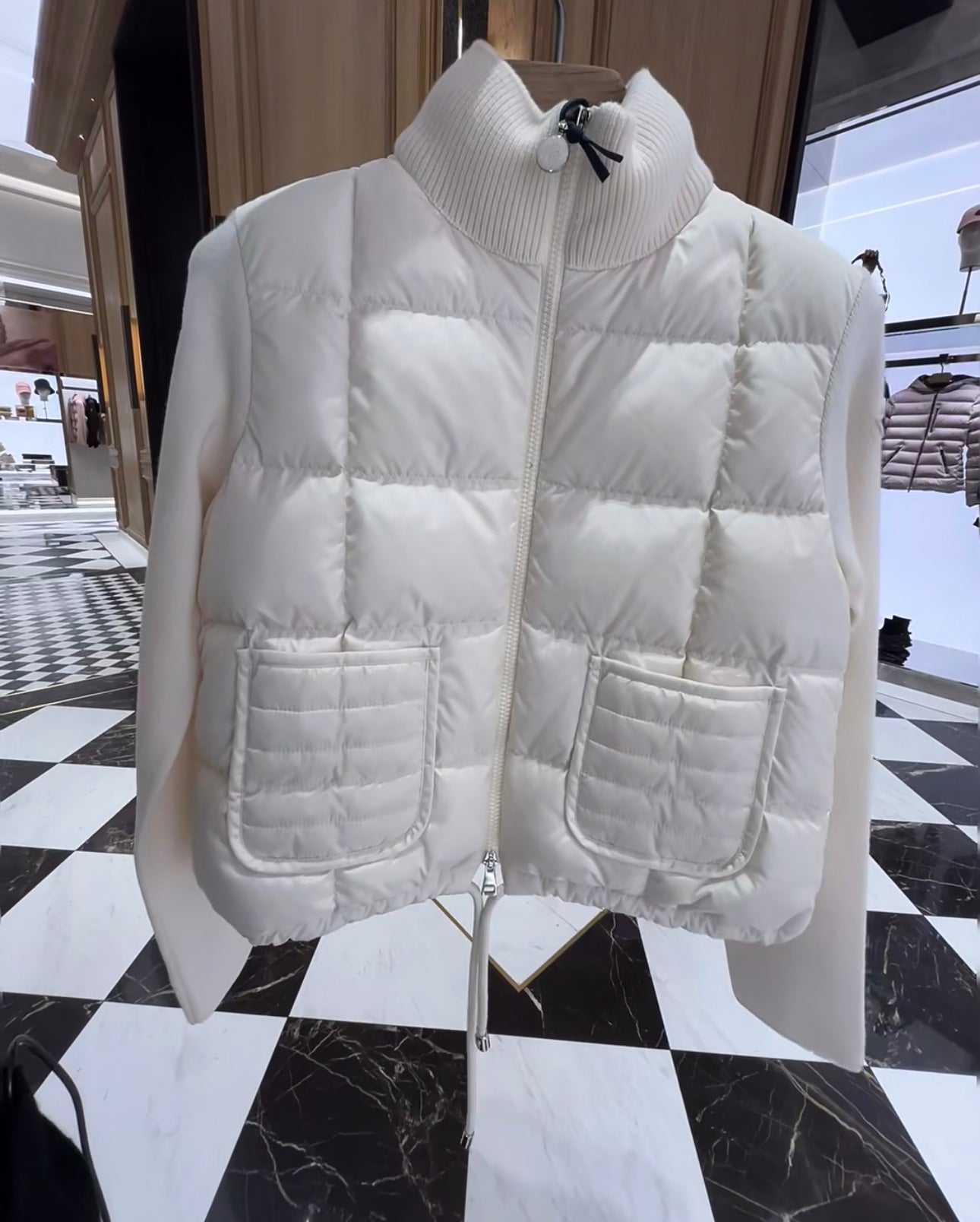 Moncler Women's Wool Zip Cardigan with Lining