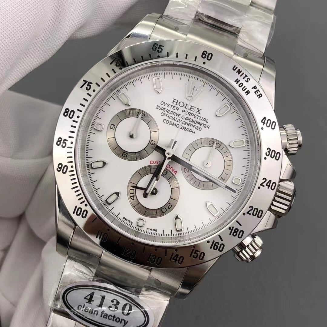 Super Clean Factory Daytona 116509 White Dial | 12.5mm | Cal. 4130 | Sapphire
