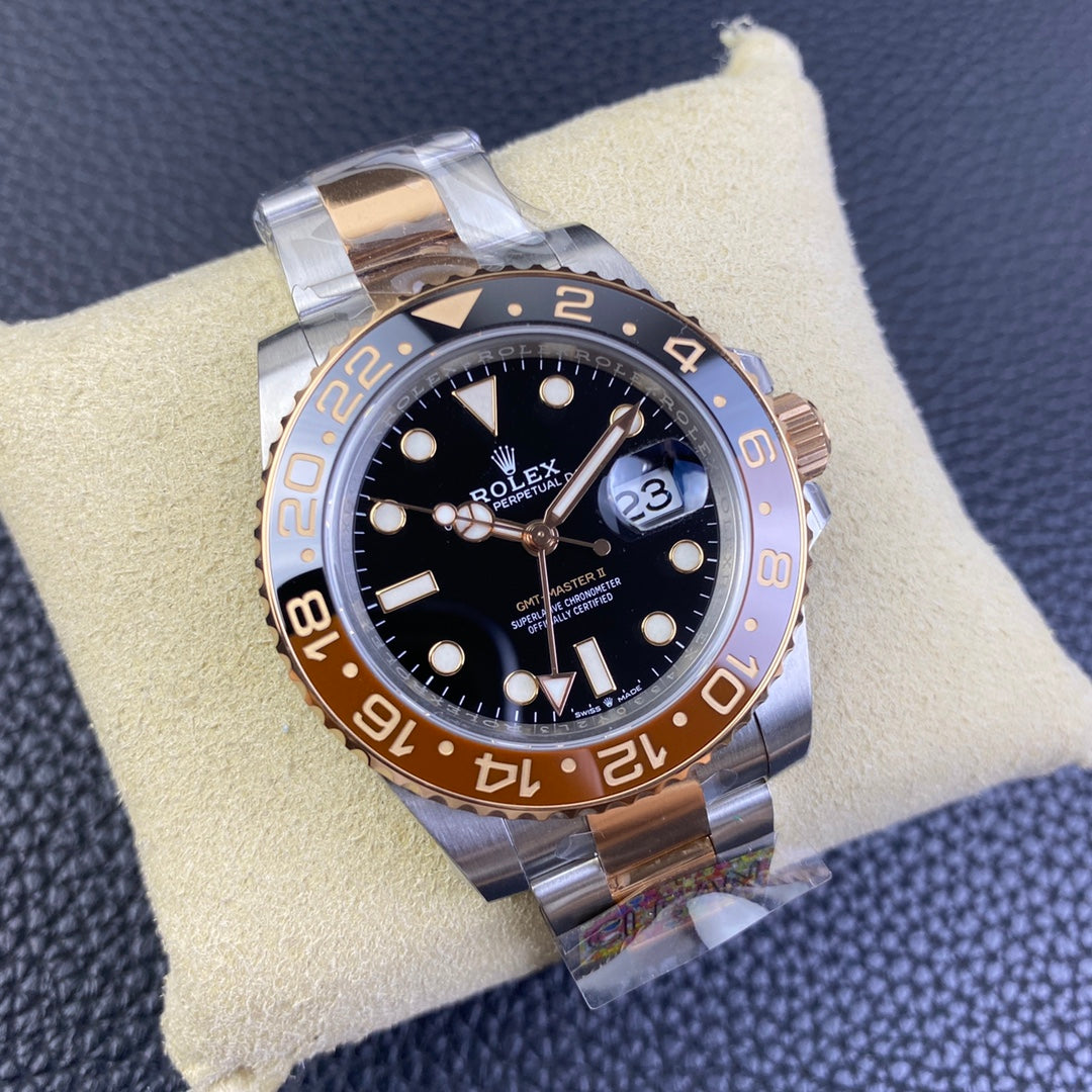 Super Clean Factory GMT Rose Gold | DD3285 Movement | 904L Steel
