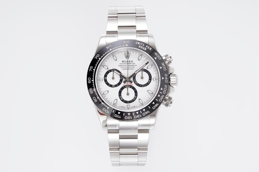 Clean Factory Daytona 116500LN White Dial | Black Bezel | Cal. 4130 | 904L Steel