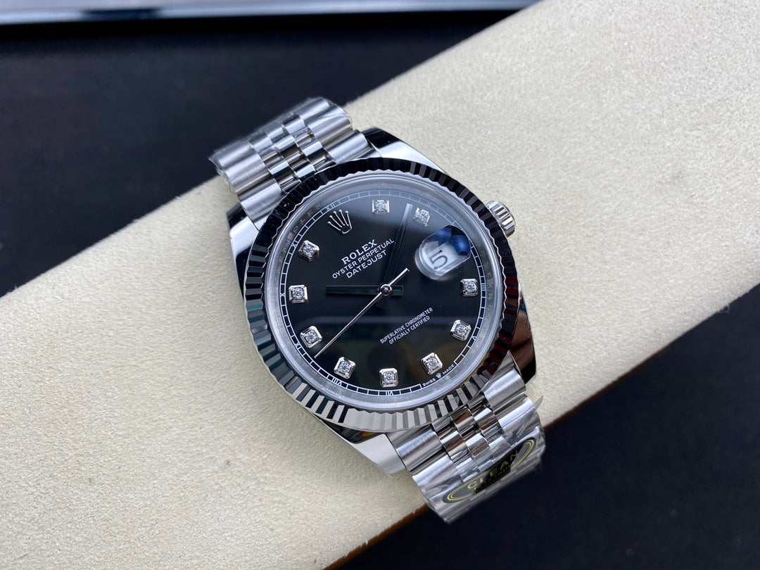Super Clean Datejust 126334 Black Dial | 41mm | Super 3235 Movement | 904L Steel | Platinum Bezel