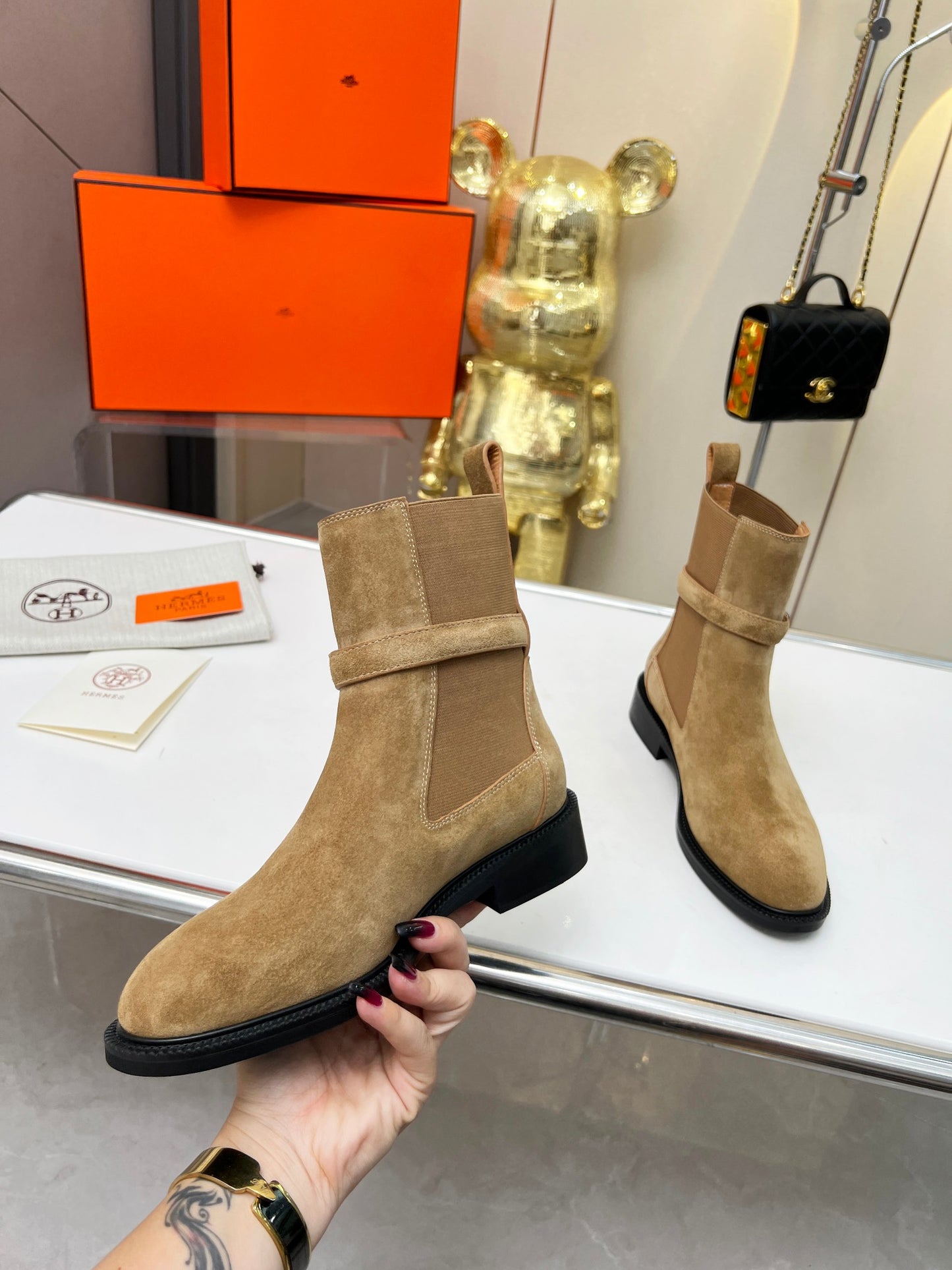 Hermes 2024 Fall/Winter Classic Suede Riding Boots – Women's Edition Brn