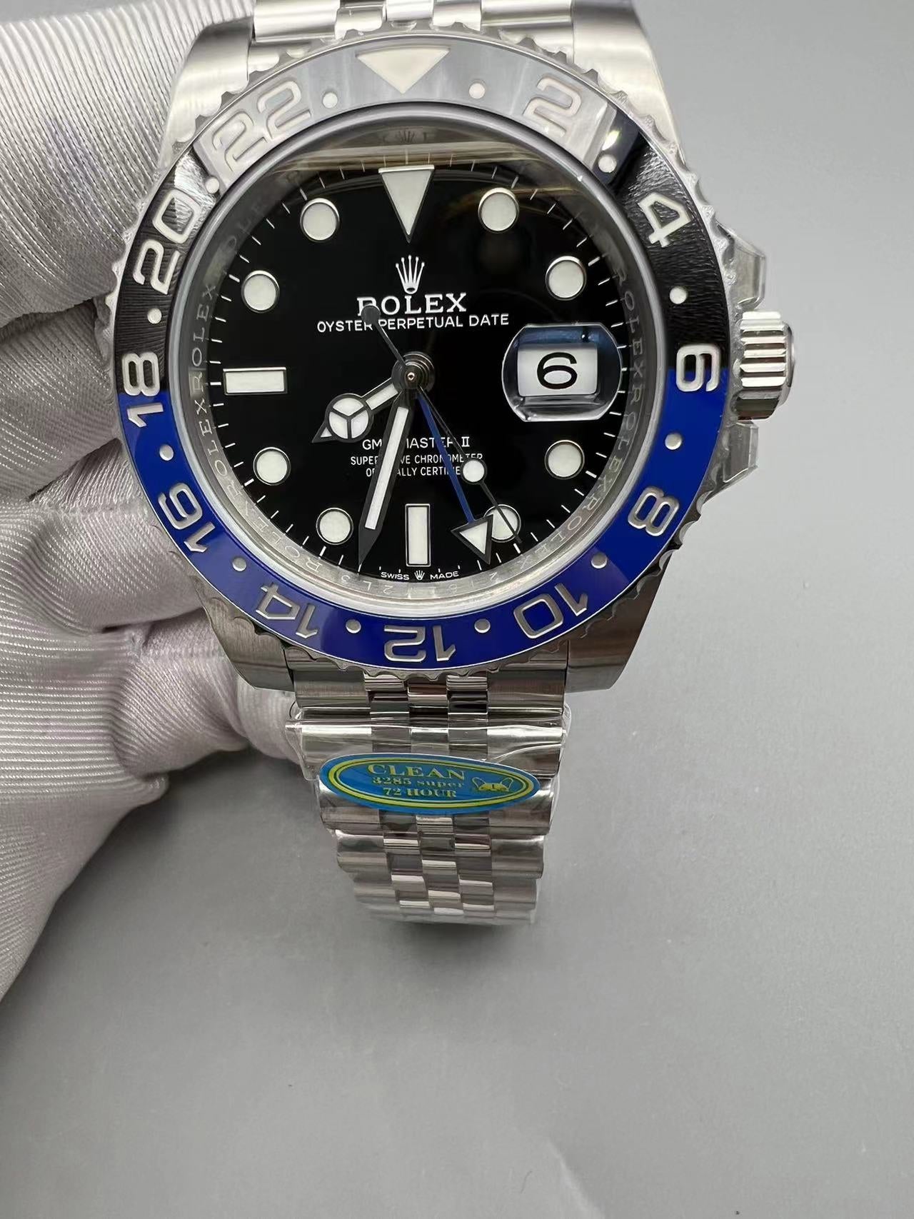 Super Clean Factory GMT "Batman" Black/Blue | DD3285 Movement | 904L Steel