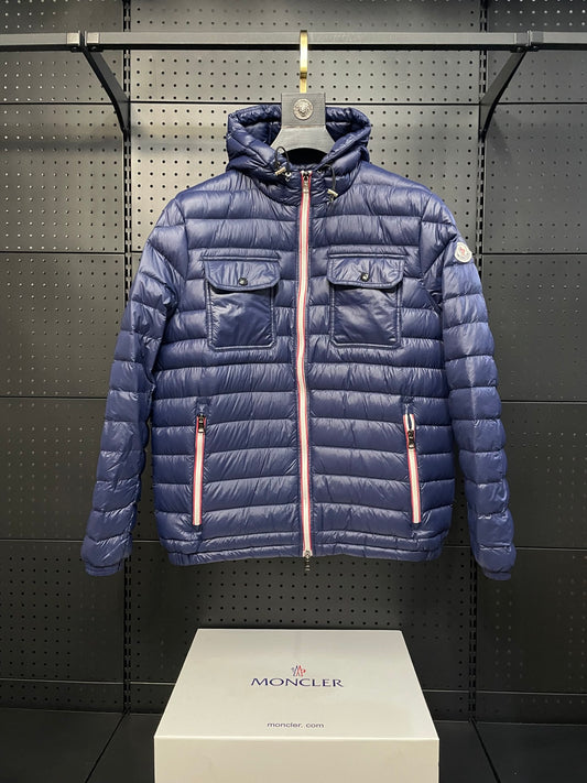 MONCLER Galion Lightweight Hooded Down Jacket – 2024 New Arrival N.blue