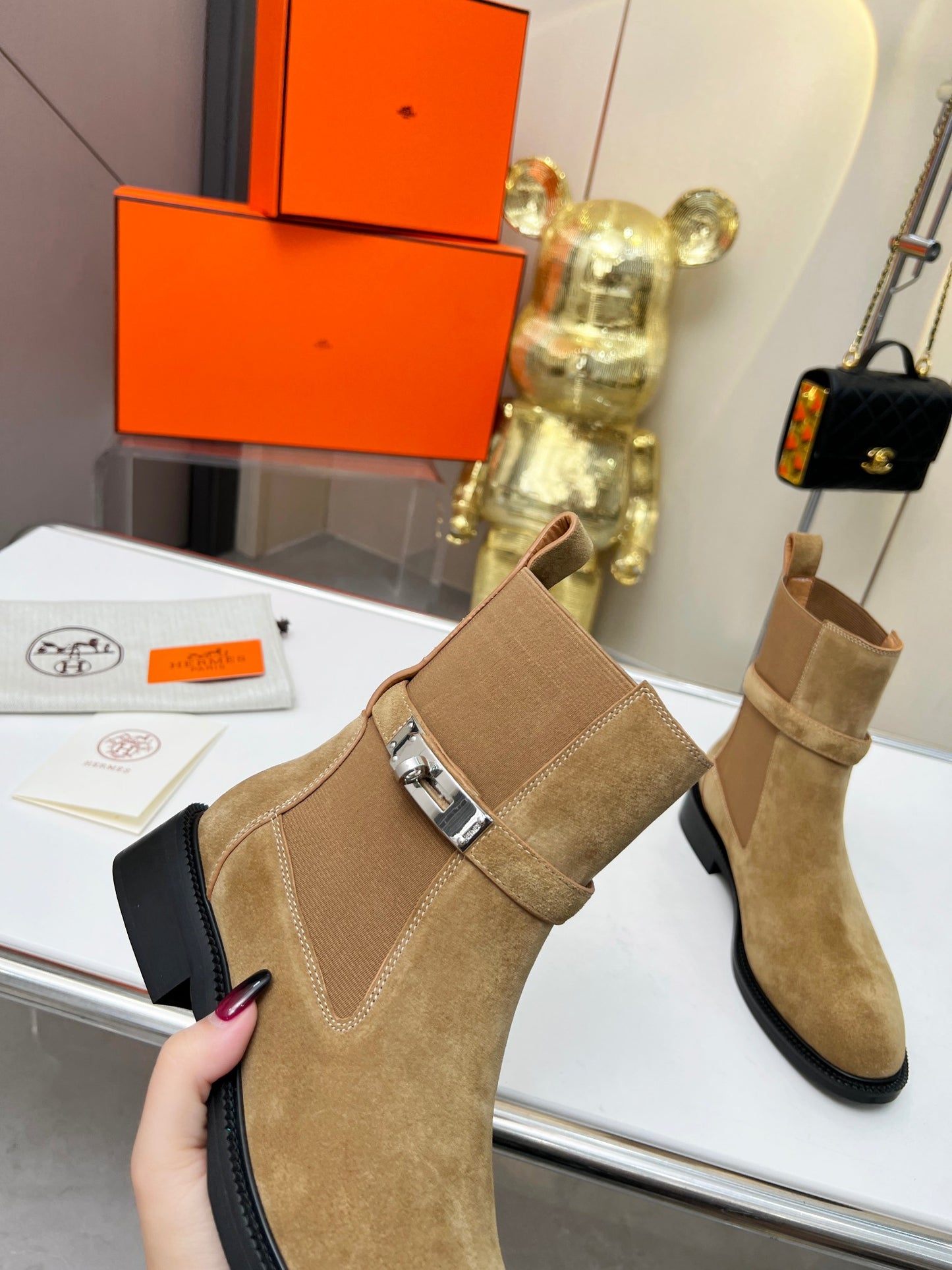Hermes 2024 Fall/Winter Classic Suede Riding Boots – Women's Edition Brn
