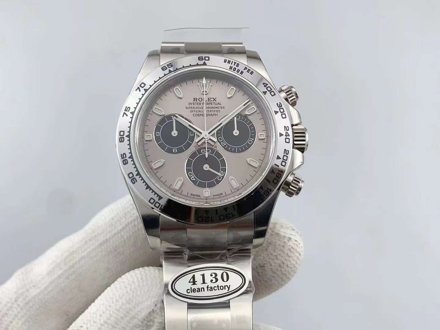 Super Clean Factory Daytona 116509 Silver Dial | Cal. 4130 | 904L Steel | Engraved Bezel