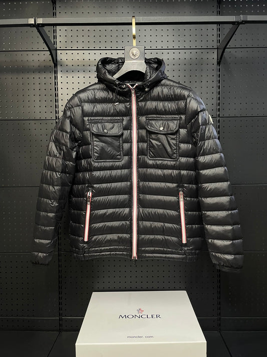 MONCLER Galion Lightweight Hooded Down Jacket – 2024 New Arrival Blk
