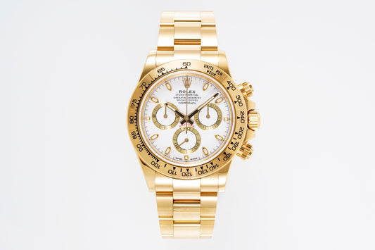 Super Clean Factory Daytona Gold Tone | White Bezel | Cal. 4130 | 904L Steel | White Dial