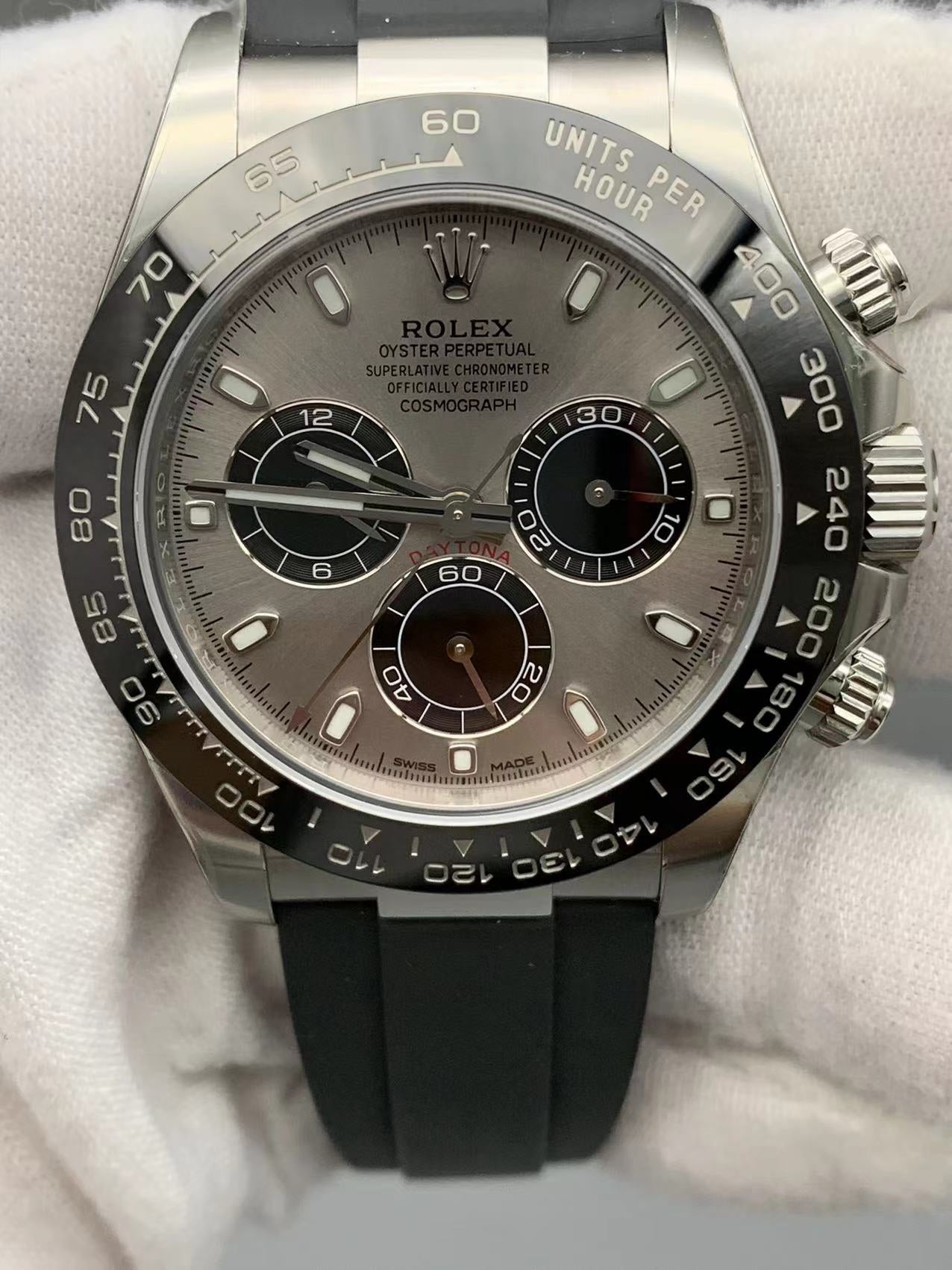 Super Clean Factory Daytona 116519LN | Steel Case | Black Dial | Cal. 4130 | Rubber Strap
