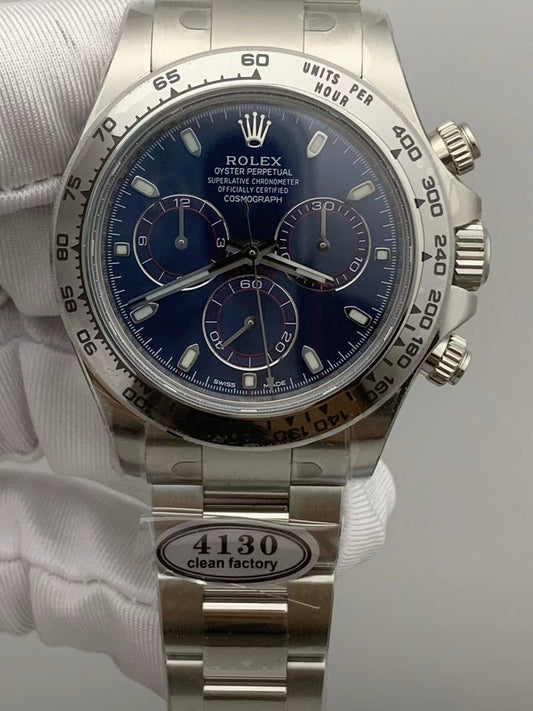 Super Clean Factory Daytona 116509 Silver Dial | Cal. 4130 | 904L Steel | Engraved Bezel
