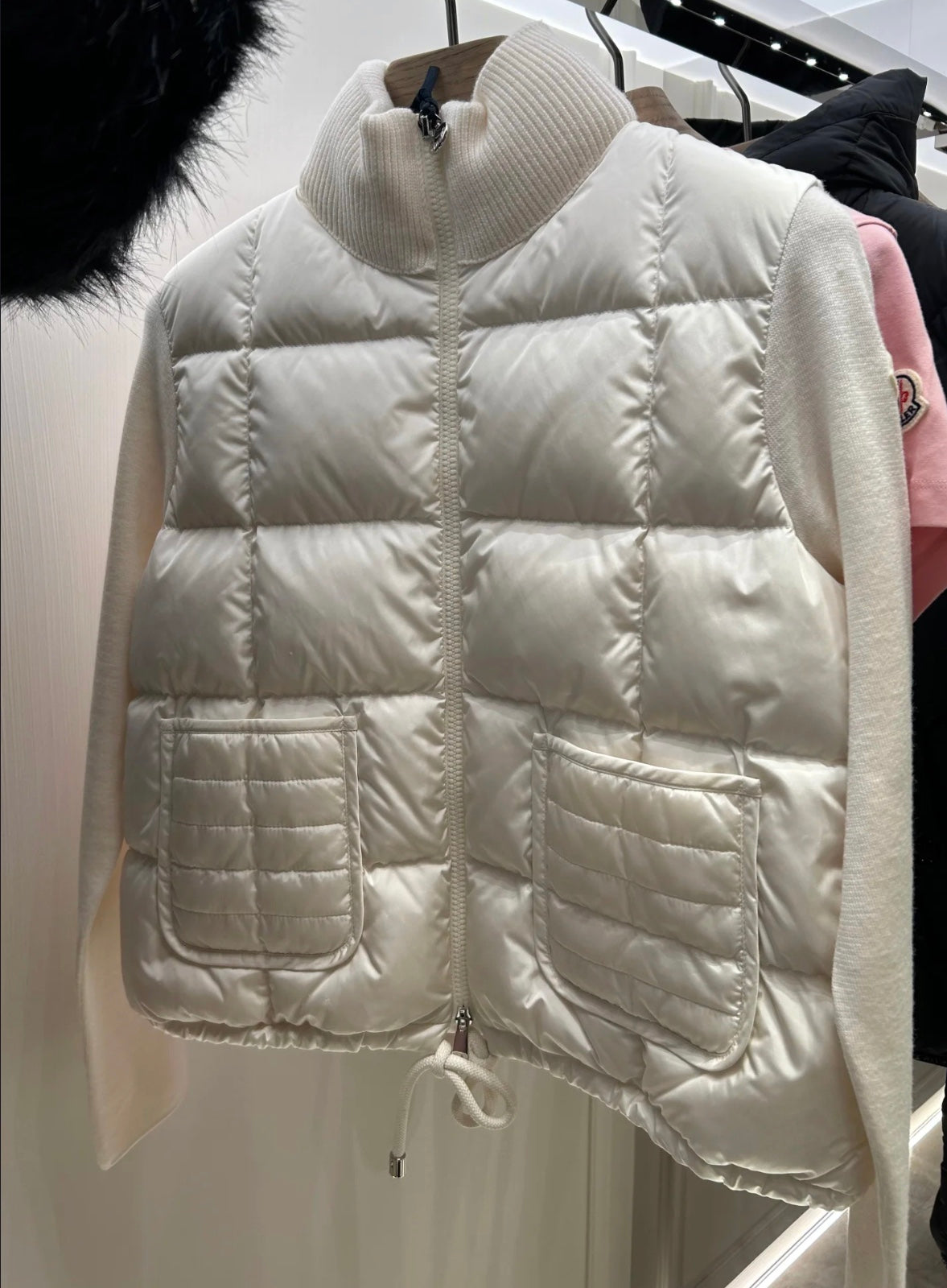 Moncler Women's Wool Zip Cardigan with Lining