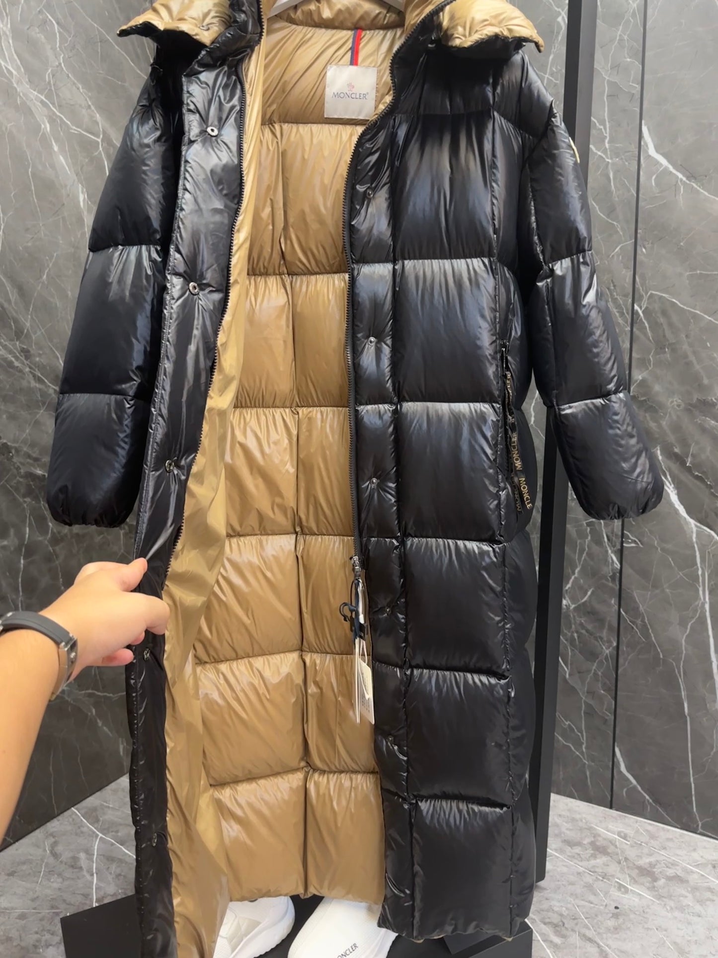 Moncler-Inspired Parnaiba Long Down Jacket for Women
