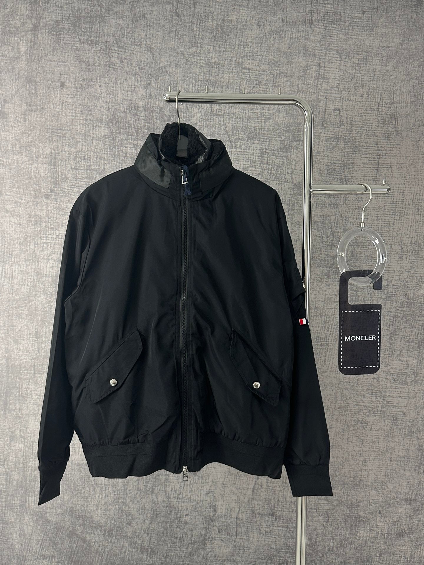 Moncler-Inspired Timur 2-in-1 Jacket and Down Vest Set Black