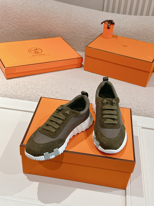 Hermes Classic Couple’s Retro Sneakers – Unisex Sport Edition Br