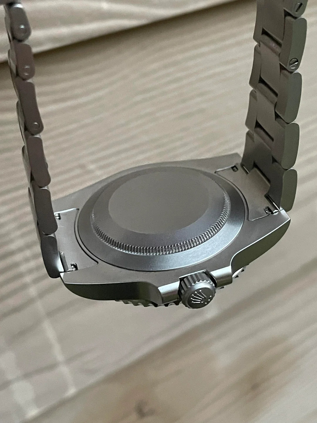 Submariner Parakeet – Custom Carbon Bezel & Enamel Light Brown Dial